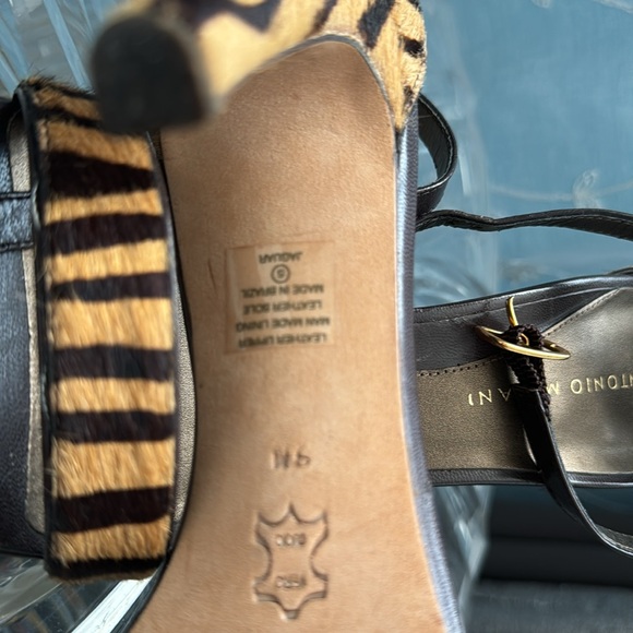 Genuine leather & Chic Sling back Heels - Picture 6 of 7